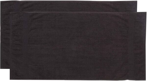 Zestaw 2 Bawełnianych Ręczników Premium 50 x 100 cm, 500 g/m² Antracytowy