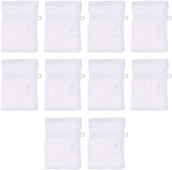 Zestaw 10 Ręczników Bawełnianych Premium 16 x 21 cm, 500 g/m² Biały