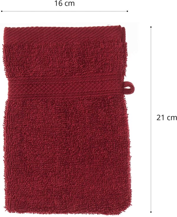 Zestaw 10 Ręczników Bawełnianych Premium 16 x 21 cm, 500 g/m² Bordowy
