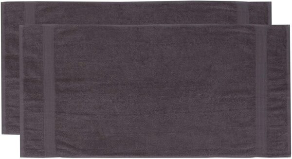 Zestaw 2 Bawełnianych Ręczników Premium 50 x 100 cm, 500 g/m² Szary