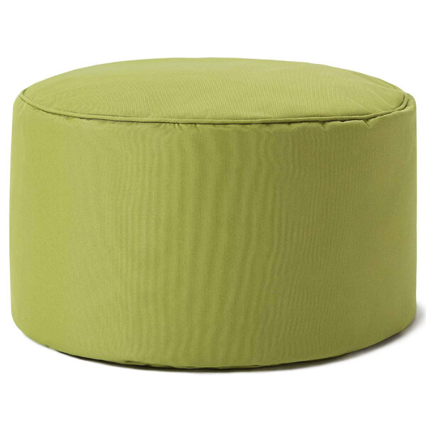 Okrągła pufa/stołek/podnóżek 25 x 45 cm Zielona