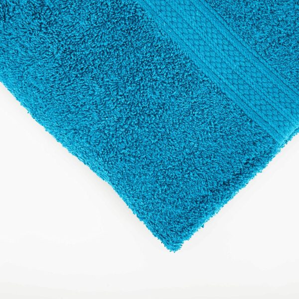 Zestaw 4 Bawełnianych Ręczników Premium 50 x 100 cm, 500 g/m² Turkusowy