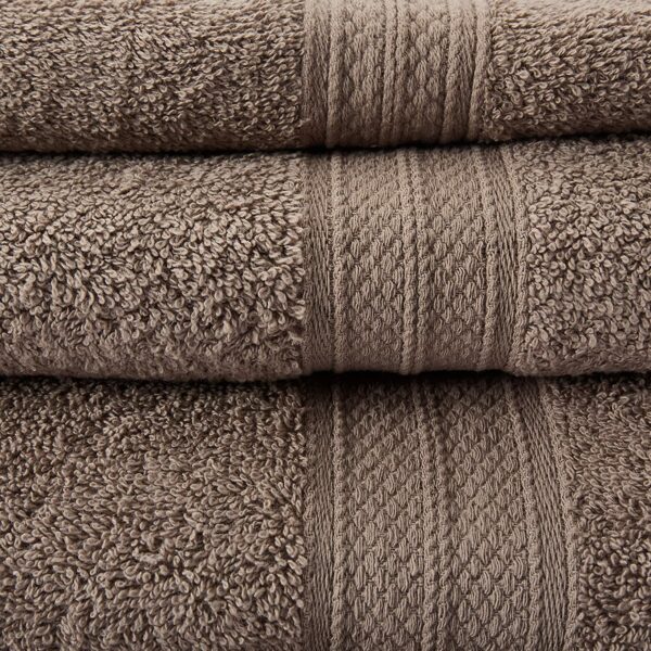 Zestaw 4 Bawełnianych Ręczników Premium 50 x 100 cm, 500 g/m² Taupe