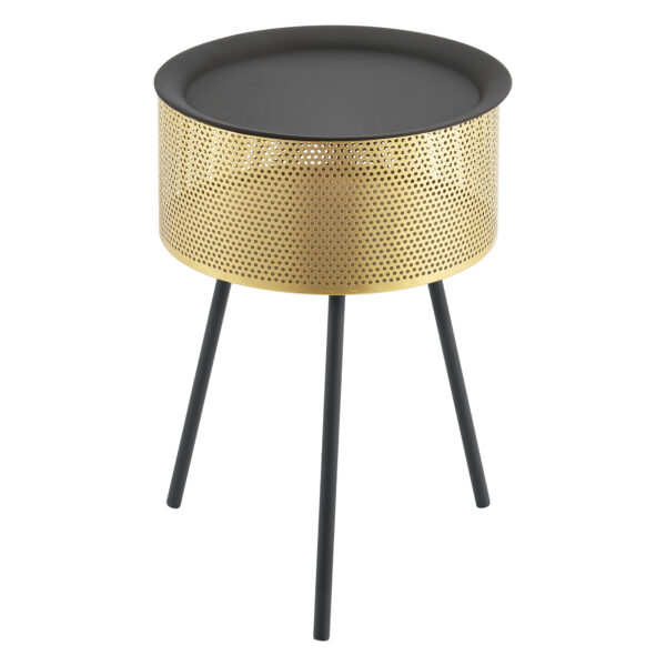 Stolik kawowy 50x35cm stolik boczny złoty
