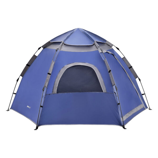 Namiot kempingowy Nybro rozkładany namiot kopułowy 240x205x140cm niebieski [pro.tec]