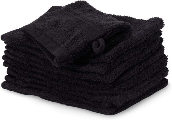 Zestaw 10 Ręczników Bawełnianych Premium 16 x 21 cm, 500 g/m² Czarny