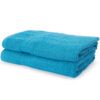 Zestaw 2 Bawełnianych Ręczników Premium 70 x 140 cm, 500 g/m² Turkusowy