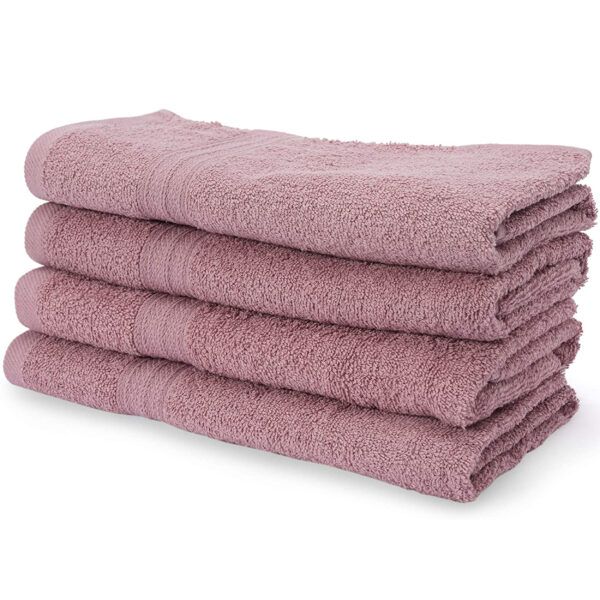 Zestaw 4 Bawełnianych Ręczników Premium 50 x 100 cm, 500 g/m² Lawendowy