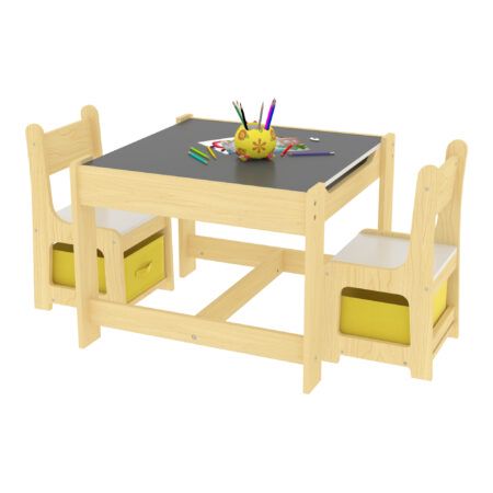 Stolik dla Dzieci z krzesełkami Zestaw stół i 2 krzesła