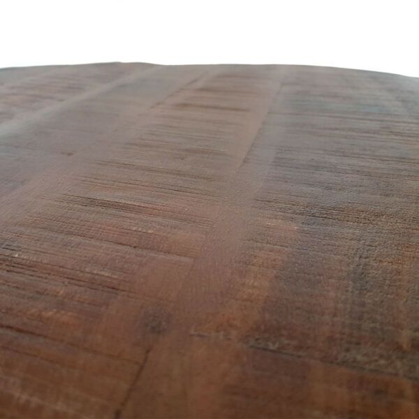 Stolik Kawowy okrągły drewno Mango 55x37 brązowy